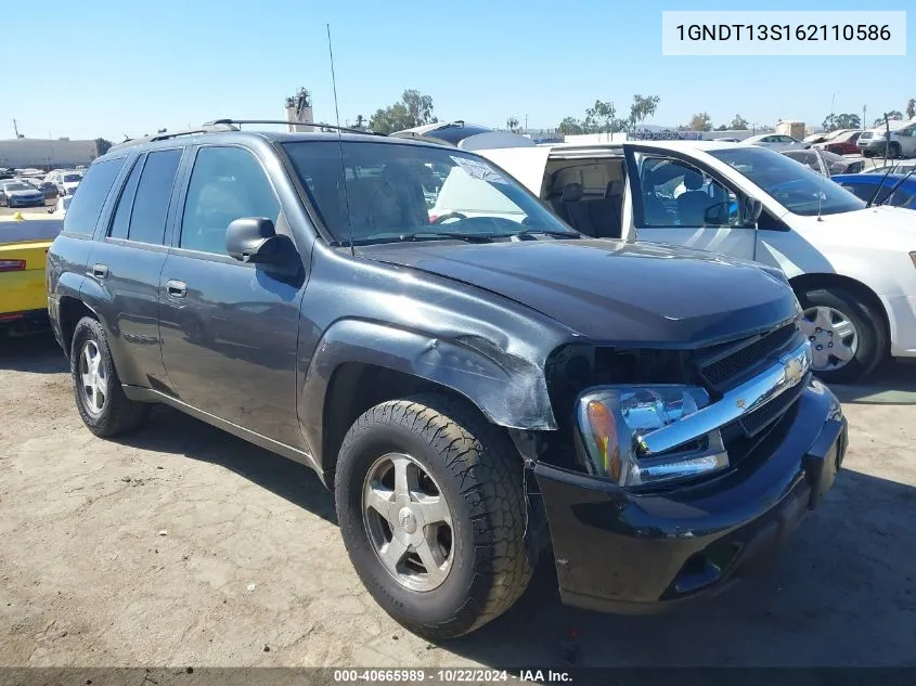 2006 Chevrolet Trailblazer Ls VIN: 1GNDT13S162110586 Lot: 40665989