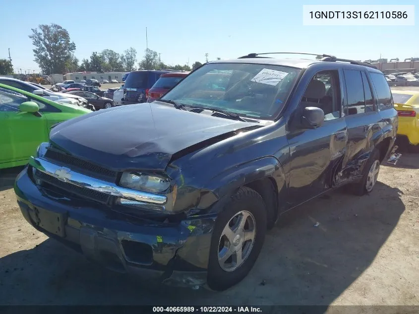 2006 Chevrolet Trailblazer Ls VIN: 1GNDT13S162110586 Lot: 40665989