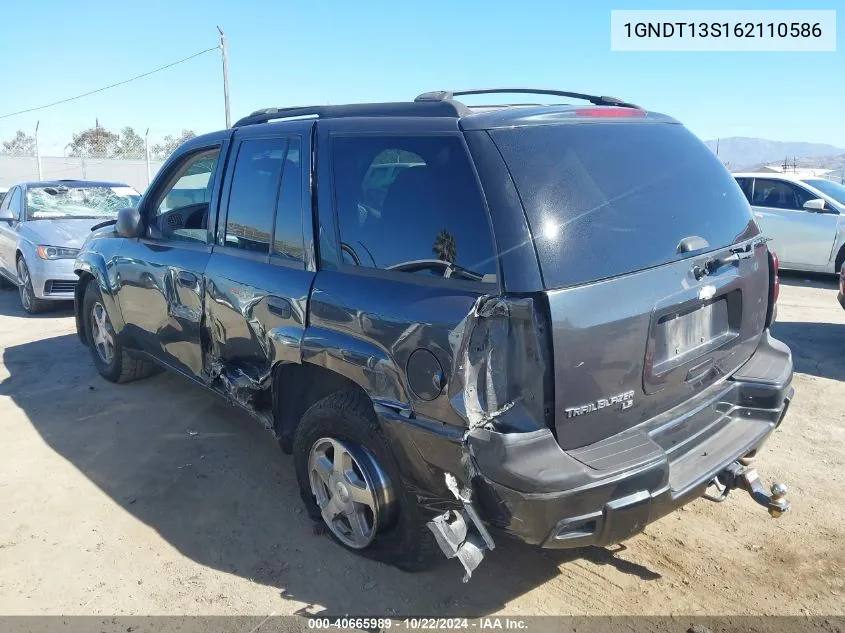 2006 Chevrolet Trailblazer Ls VIN: 1GNDT13S162110586 Lot: 40665989