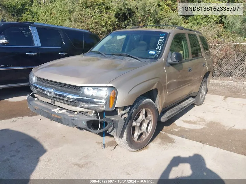 2006 Chevrolet Trailblazer Ls VIN: 1GNDS13S162335707 Lot: 40727687