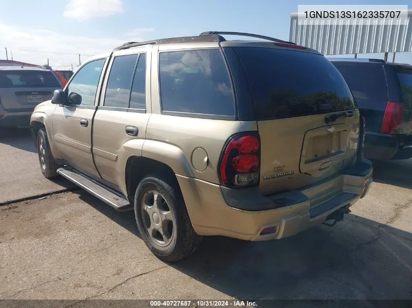 2006 Chevrolet Trailblazer Ls VIN: 1GNDS13S162335707 Lot: 40727687