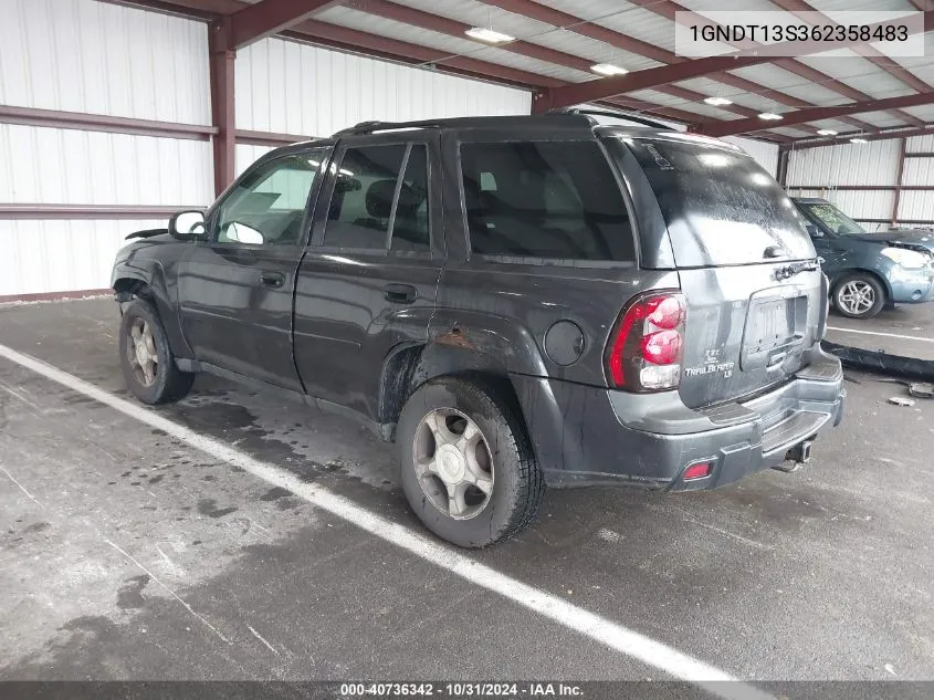 2006 Chevrolet Trailblazer Ls VIN: 1GNDT13S362358483 Lot: 40736342