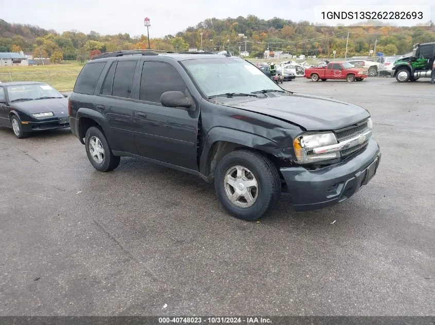 2006 Chevrolet Trailblazer Ls VIN: 1GNDS13S262282693 Lot: 40748023