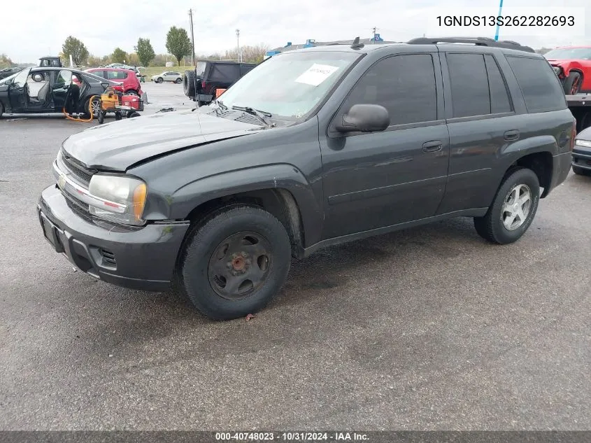 2006 Chevrolet Trailblazer Ls VIN: 1GNDS13S262282693 Lot: 40748023