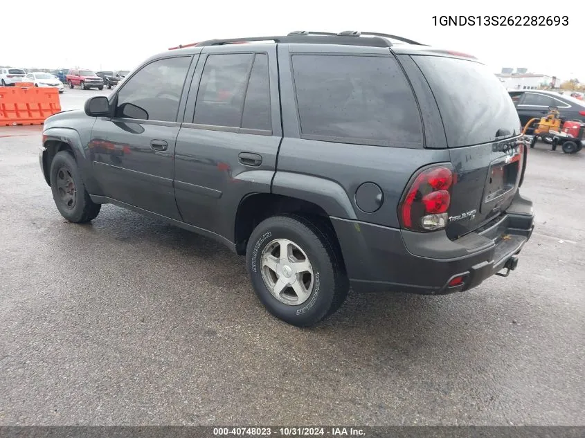 2006 Chevrolet Trailblazer Ls VIN: 1GNDS13S262282693 Lot: 40748023