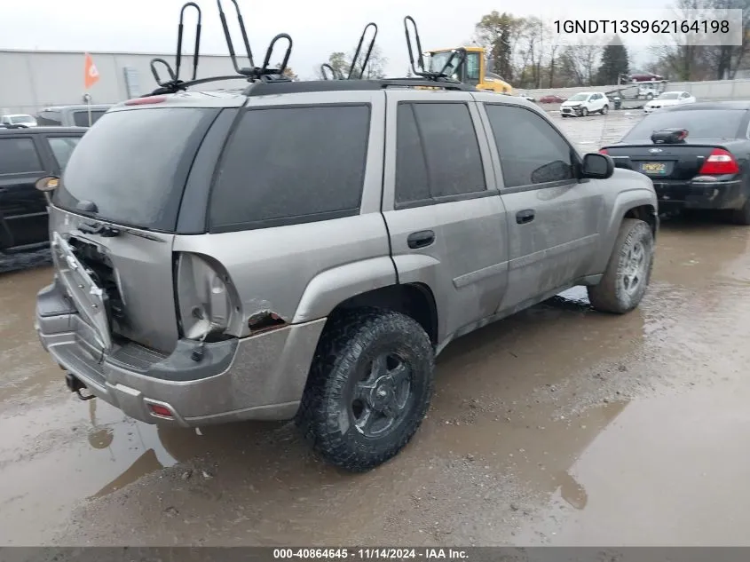 2006 Chevrolet Trailblazer Ls VIN: 1GNDT13S962164198 Lot: 40864645