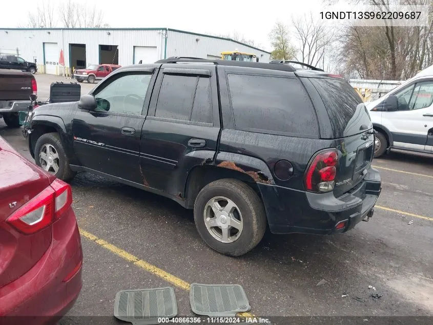 2006 Chevrolet Trailblazer Ls VIN: 1GNDT13S962209687 Lot: 40866356