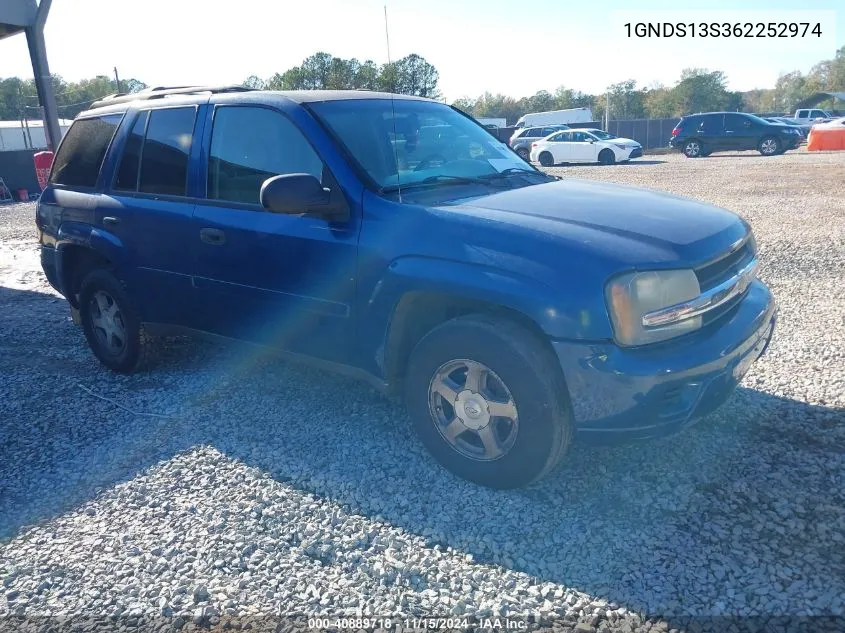 2006 Chevrolet Trailblazer Ls VIN: 1GNDS13S362252974 Lot: 40889718