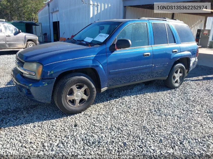 2006 Chevrolet Trailblazer Ls VIN: 1GNDS13S362252974 Lot: 40889718