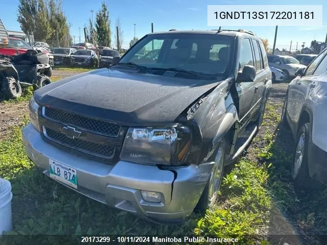 2007 Chevrolet Trailblazer Lt VIN: 1GNDT13S172201181 Lot: 20173299