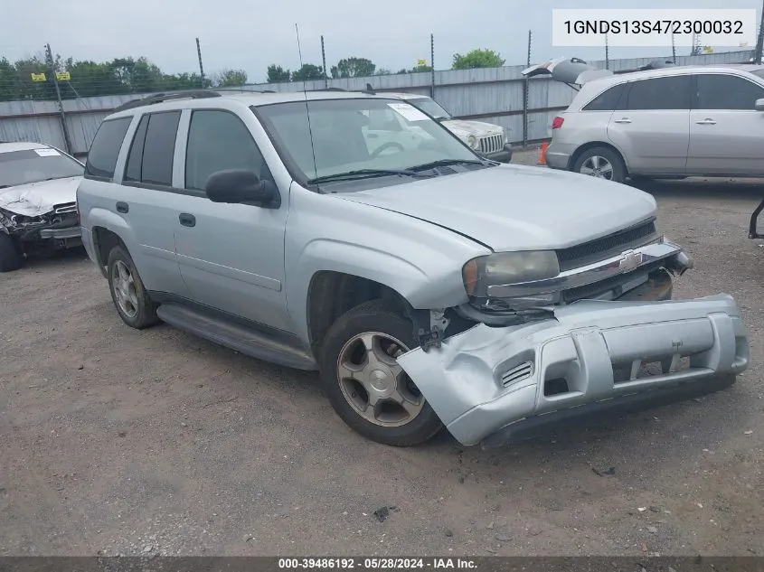 2007 Chevrolet Trailblazer Ls VIN: 1GNDS13S472300032 Lot: 39486192