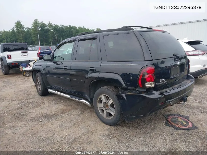 2007 Chevrolet Trailblazer Lt VIN: 1GNDT13S072296378 Lot: 39742177