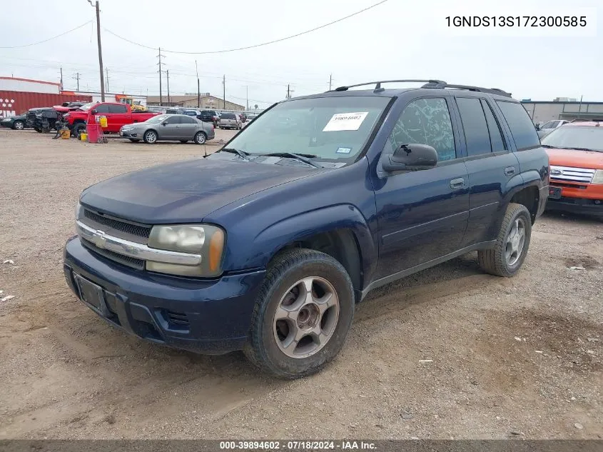 1GNDS13S172300585 2007 Chevrolet Trailblazer Ls