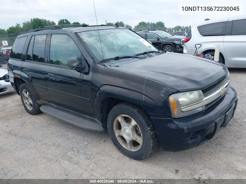 2007 Chevrolet Trailblazer Ls VIN: 1GNDT13S672230045 Lot: 40026340