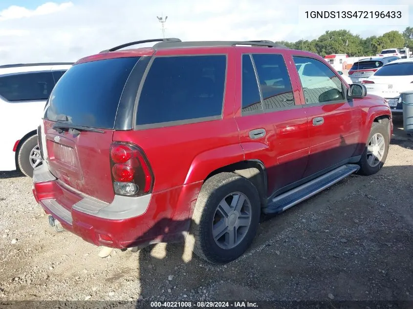 1GNDS13S472196433 2007 Chevrolet Trailblazer Ls