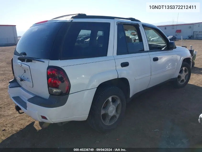 2007 Chevrolet Trailblazer Ls VIN: 1GNDT13S372212411 Lot: 40236749