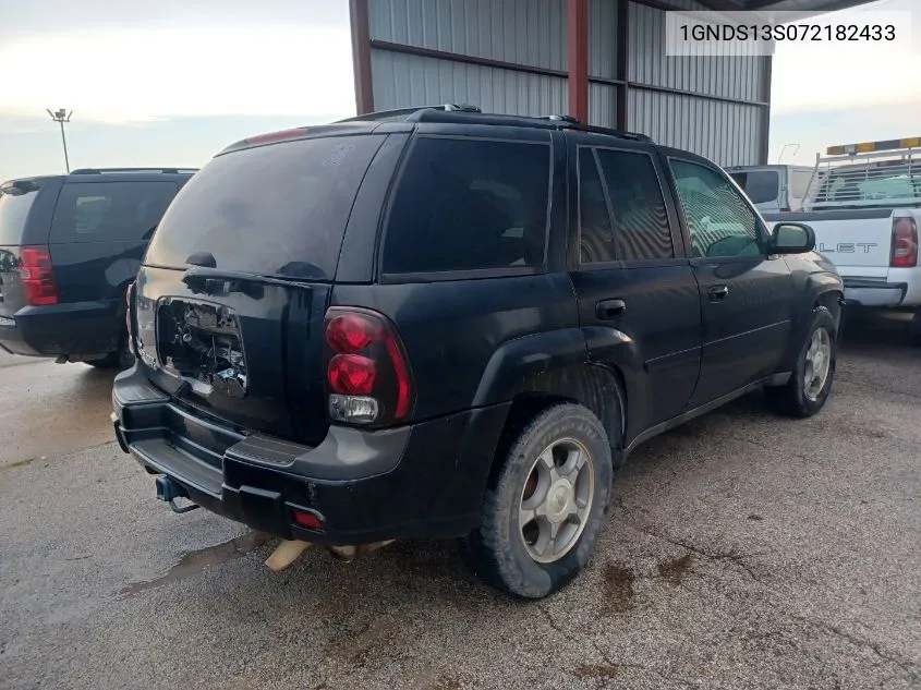 2007 Chevrolet Trailblazer Ls VIN: 1GNDS13S072182433 Lot: 40295105