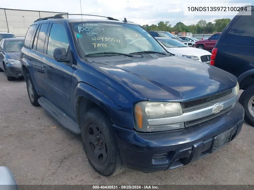 1GNDS13S972100294 2007 Chevrolet Trailblazer Ls