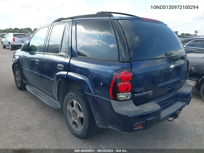 1GNDS13S972100294 2007 Chevrolet Trailblazer Ls