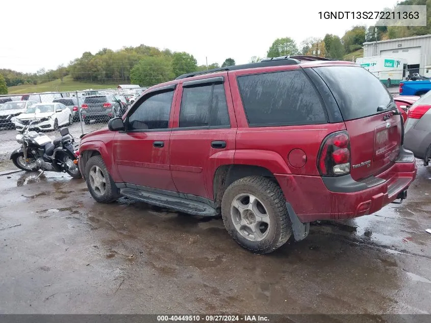 2007 Chevrolet Trailblazer Ls VIN: 1GNDT13S272211363 Lot: 40449510