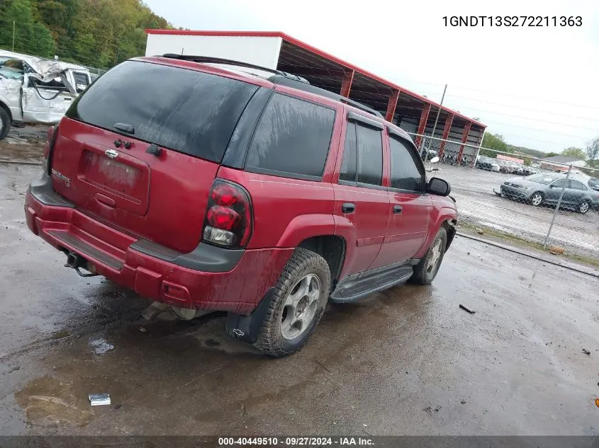 2007 Chevrolet Trailblazer Ls VIN: 1GNDT13S272211363 Lot: 40449510