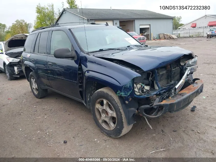 2007 Chevrolet Trailblazer Ls/Lt VIN: 1GNDS13S472232380 Lot: 40465066