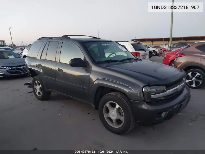 1GNDS13S372181907 2007 Chevrolet Trailblazer Ls/Lt