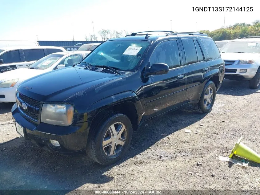 2007 Chevrolet Trailblazer Lt VIN: 1GNDT13S172144125 Lot: 40668444