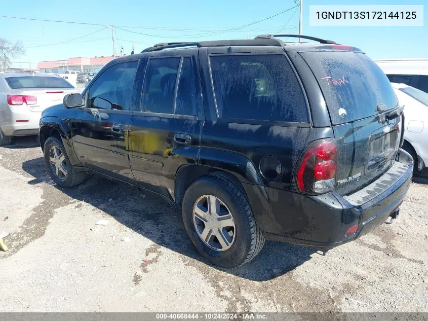 2007 Chevrolet Trailblazer Lt VIN: 1GNDT13S172144125 Lot: 40668444