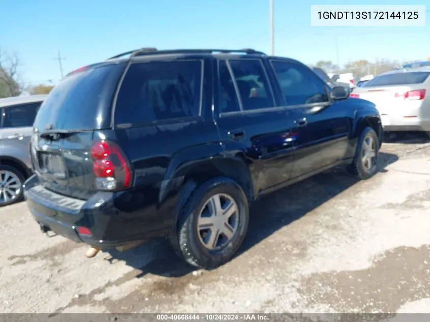 2007 Chevrolet Trailblazer Lt VIN: 1GNDT13S172144125 Lot: 40668444