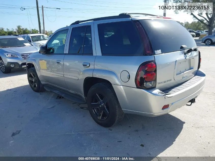 2007 Chevrolet Trailblazer Lt VIN: 1GNDT13SX72236155 Lot: 40769038