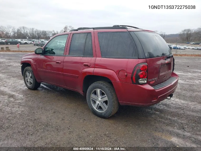 2007 Chevrolet Trailblazer Lt VIN: 1GNDT13S372275038 Lot: 40805634