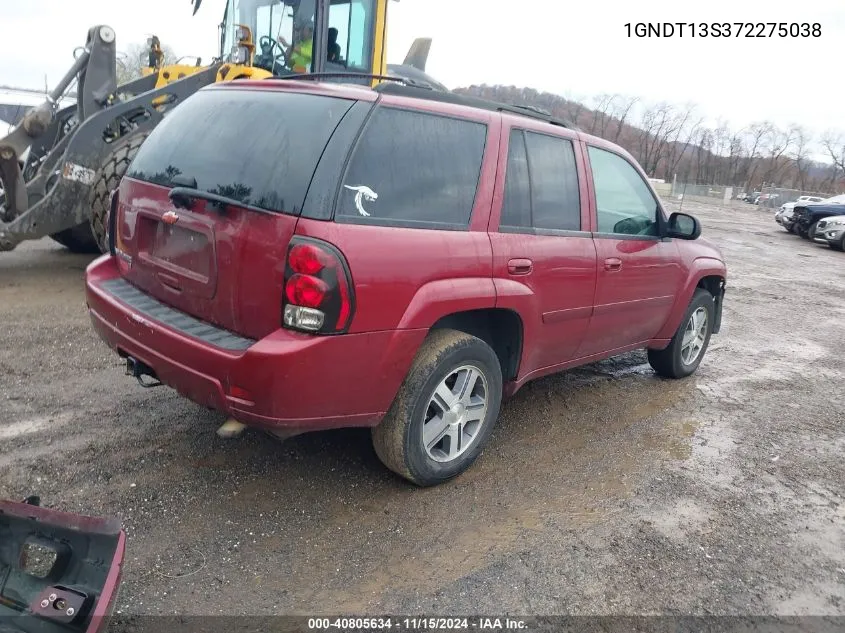 2007 Chevrolet Trailblazer Lt VIN: 1GNDT13S372275038 Lot: 40805634