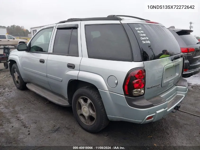 2007 Chevrolet Trailblazer Ls VIN: 1GNDS13SX72272642 Lot: 40818066