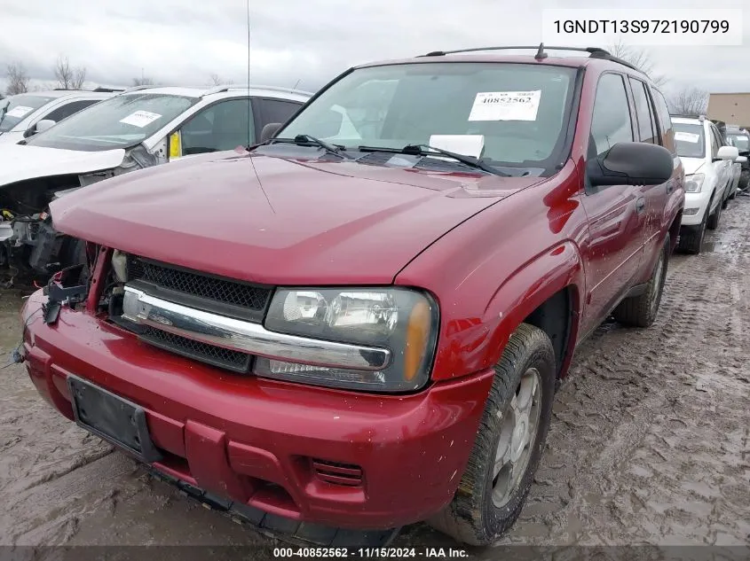 2007 Chevrolet Trailblazer Ls VIN: 1GNDT13S972190799 Lot: 40852562