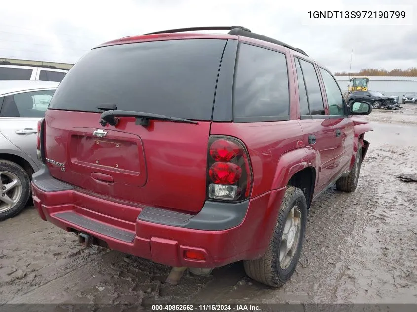 2007 Chevrolet Trailblazer Ls VIN: 1GNDT13S972190799 Lot: 40852562