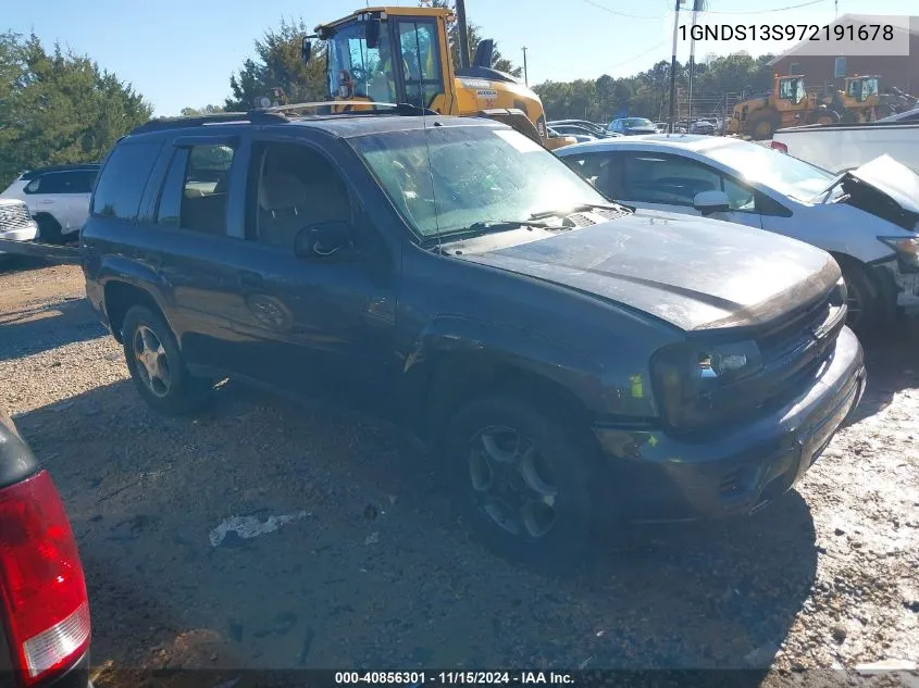 2007 Chevrolet Trailblazer Ls VIN: 1GNDS13S972191678 Lot: 40856301