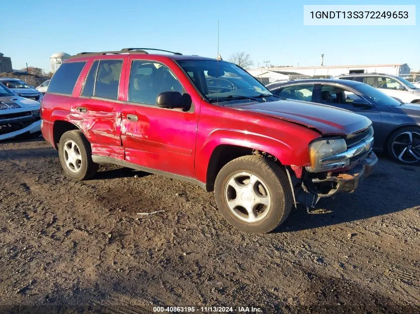 2007 Chevrolet Trailblazer Ls VIN: 1GNDT13S372249653 Lot: 40863195