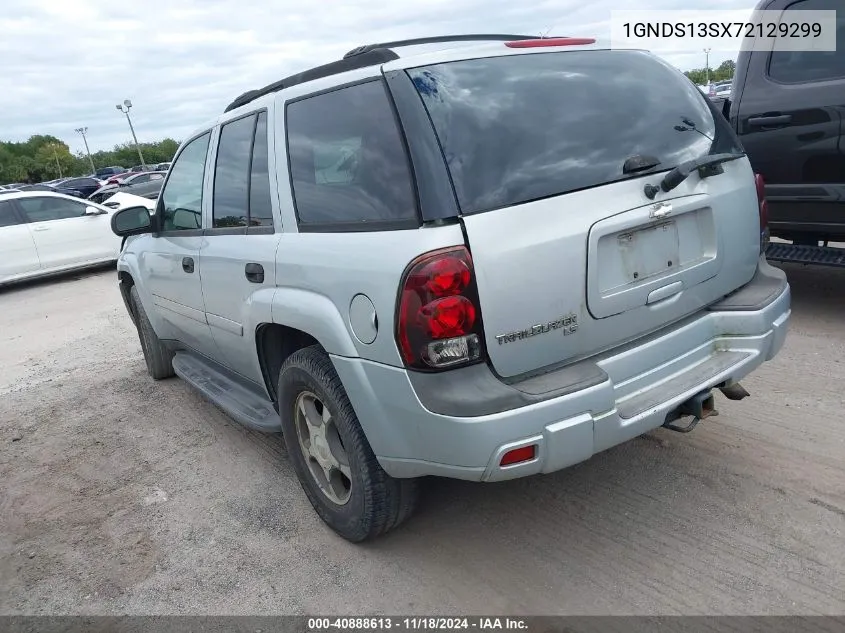 2007 Chevrolet Trailblazer Ls VIN: 1GNDS13SX72129299 Lot: 40888613