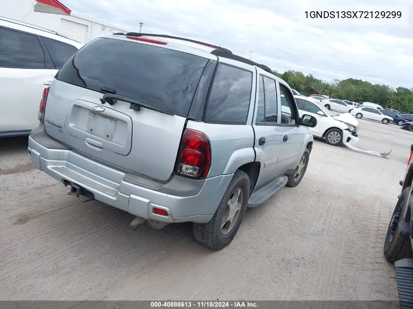 2007 Chevrolet Trailblazer Ls VIN: 1GNDS13SX72129299 Lot: 40888613