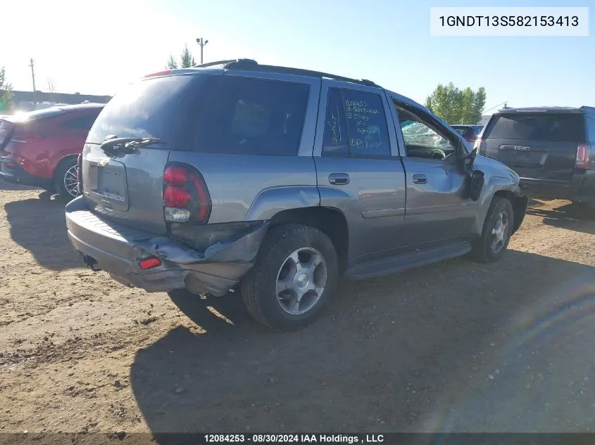 2008 Chevrolet Trailblazer VIN: 1GNDT13S582153413 Lot: 12084253