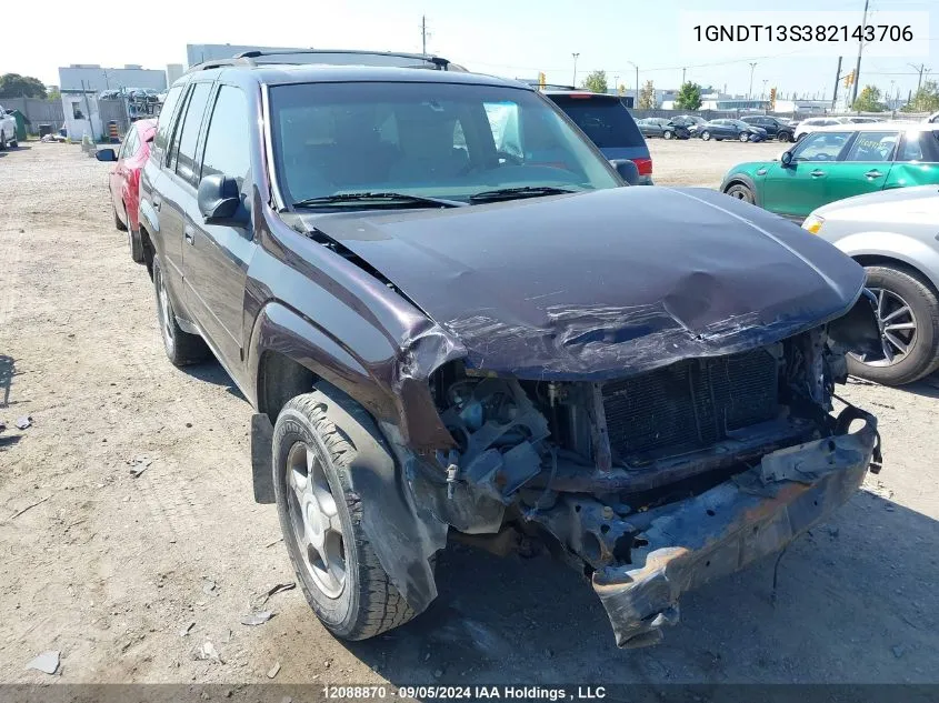 1GNDT13S382143706 2008 Chevrolet Trailblazer Ls/Lt