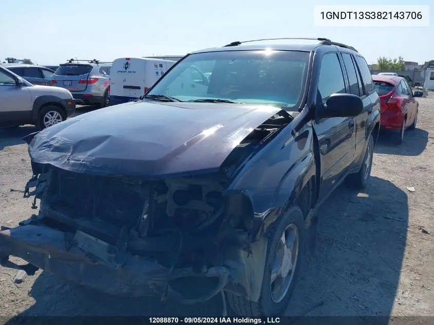 1GNDT13S382143706 2008 Chevrolet Trailblazer Ls/Lt