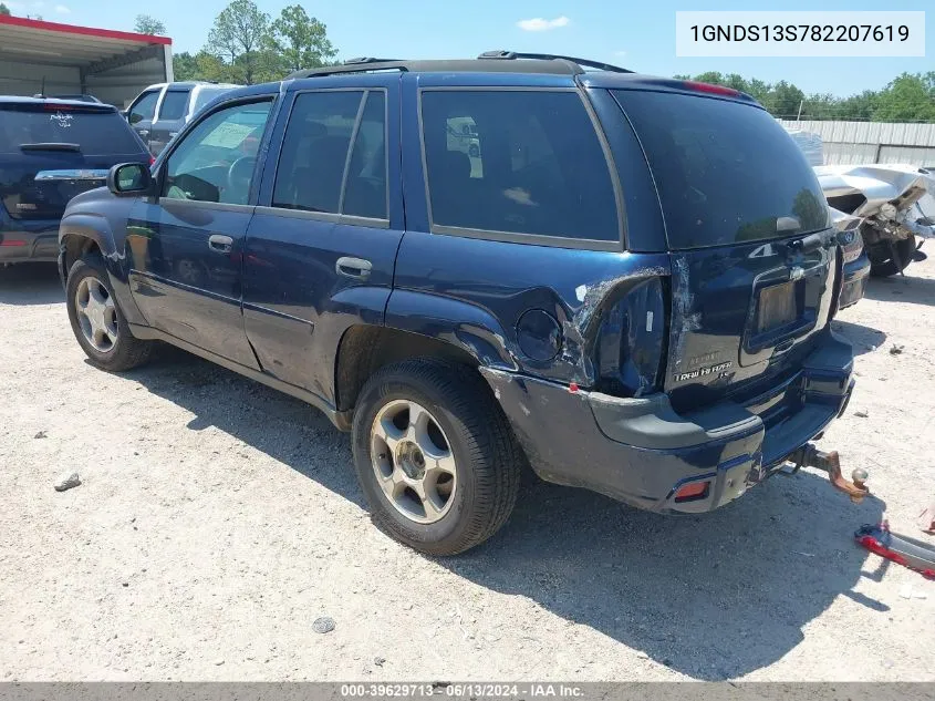 2008 Chevrolet Trailblazer Fleet VIN: 1GNDS13S782207619 Lot: 39629713