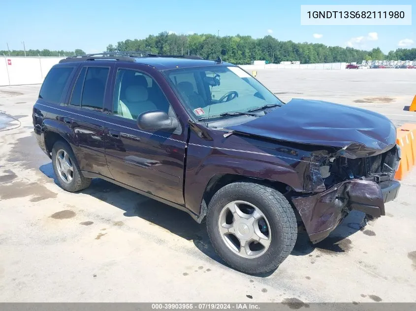 2008 Chevrolet Trailblazer Lt VIN: 1GNDT13S682111980 Lot: 39903955