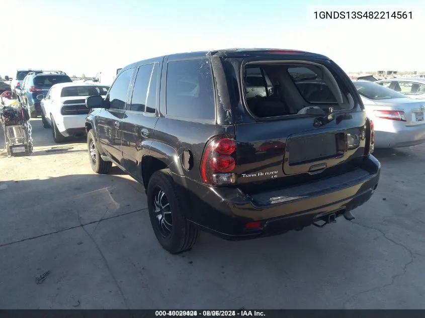 2008 Chevrolet Trailblazer Lt VIN: 1GNDS13S482214561 Lot: 40029424