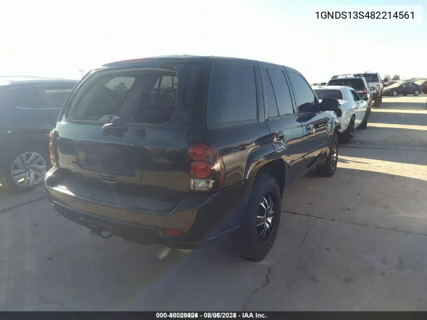 2008 Chevrolet Trailblazer Lt VIN: 1GNDS13S482214561 Lot: 40029424