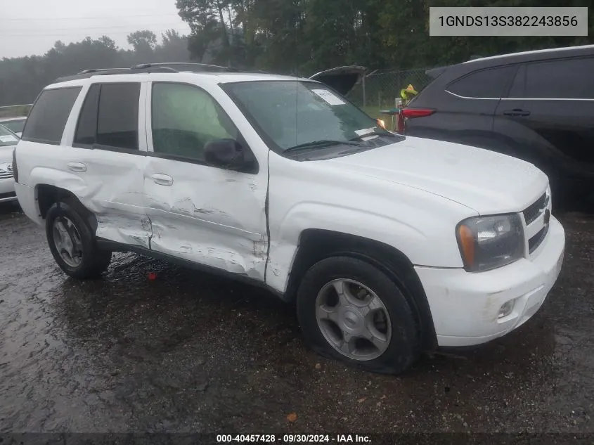 2008 Chevrolet Trailblazer Ls/Lt VIN: 1GNDS13S382243856 Lot: 40457428