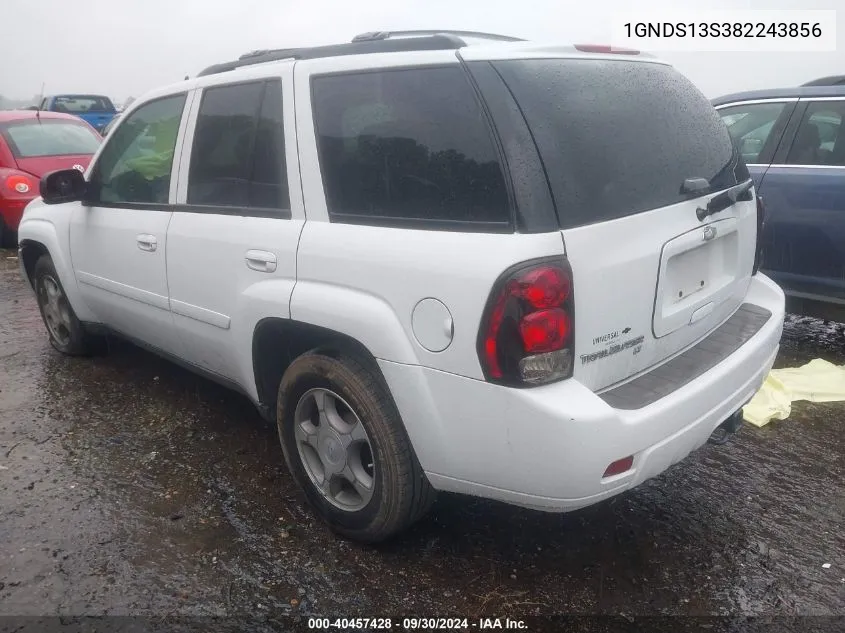 2008 Chevrolet Trailblazer Ls/Lt VIN: 1GNDS13S382243856 Lot: 40457428