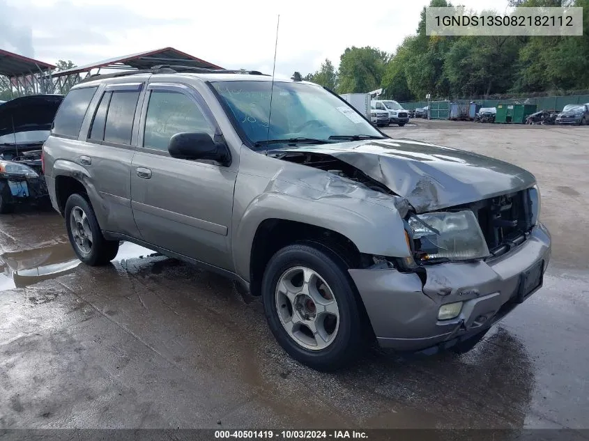 2008 Chevrolet Trailblazer Lt VIN: 1GNDS13S082182112 Lot: 40501419